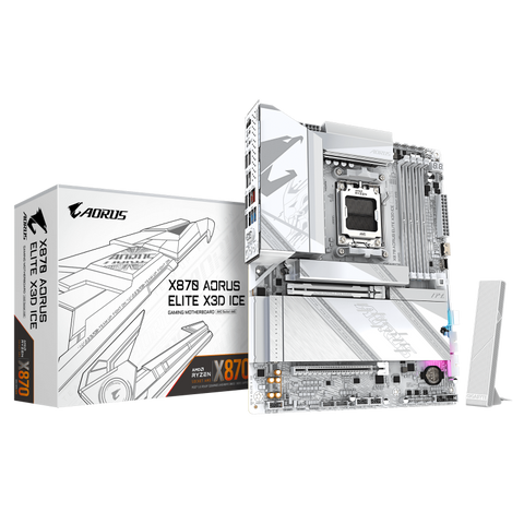 Placă de bază GIGABYTE X870 A ELITE X ICE, ATX, socket AM5