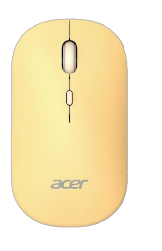 Mouse Optic Acer AMR130, USB-A/USB Wireless/Bluetooth, Yellow
