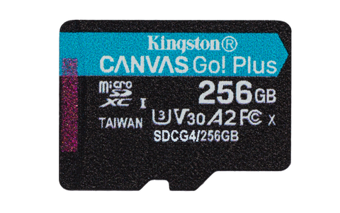 Card de Memorie MicroSDXC Kingston256GBCanvas GO PlusFara Adaptor