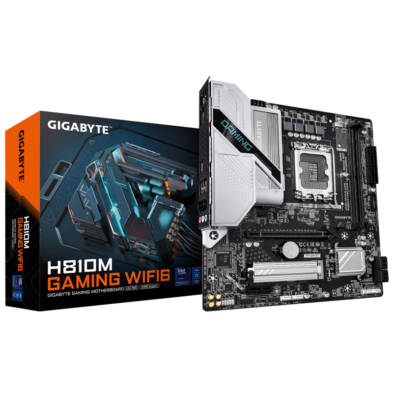 Placă de baza Gigabyte H810M gaming WIFI6 LGA1851, 2X DDR5