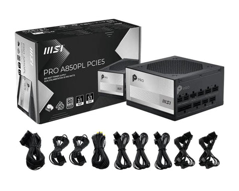 MSI PRO A850PL PCIE5 power supply