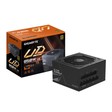 GIGABYTE UD850GM PG5 V2 Power Supply Unit- PCIe Gen 5.1, 80 PLUS Gold
