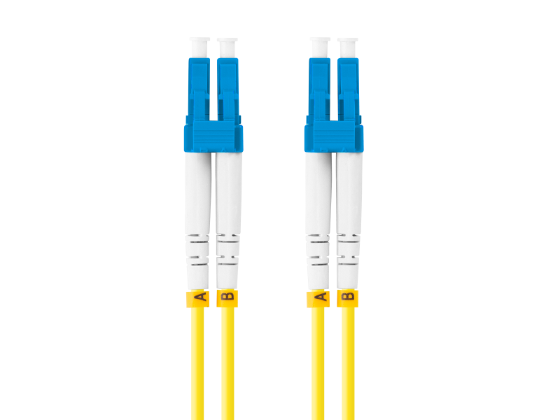 Patch cord Lanberg fibră SM LC/UPC-LC/UPC duplex 3 m LSZH G657A1 3,0 mm galben