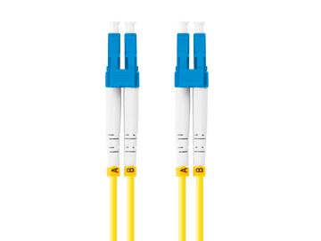 Patch cord Lanberg fibră SM LC/UPC-LC/UPC duplex 3 m LSZH G657A1 3,0 mm galben