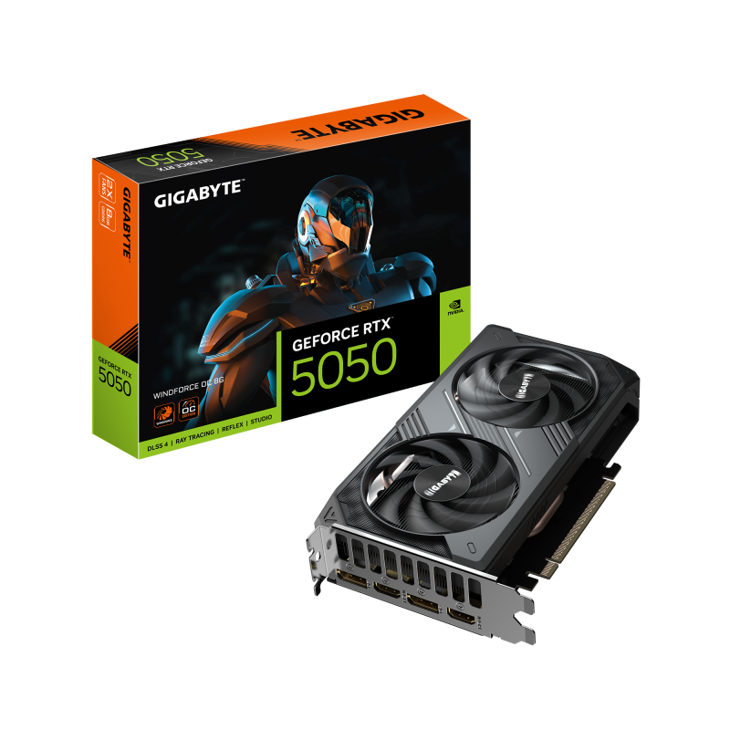 Placă video Gigabyte geforce rtx 5050 windforce oc 8GB GDDR6 128 bit