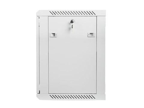 Dulap rack Lanberg 19" perete 12U / 600x450 (flat pack) cu ușă din sticlă
