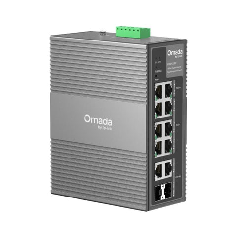 Omada 10-Port Gigabit Industrial Easy Managed Switch with 6-Port PoE+ and 2-Port PoE++ PORT: 2× TP-Link