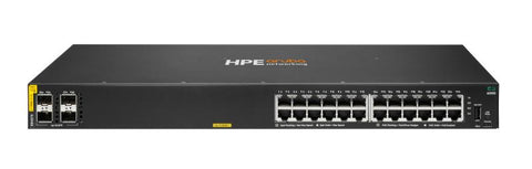 HPE Aruba Networking CX 6000 24p 10M/100M/1G Class4 PoE 4p SFP 1G 370W Switch Aruba networks
