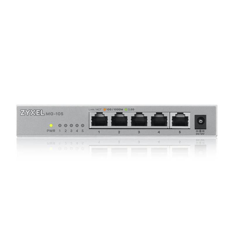 Zyxel XMG-105 5 Ports 2,5G + 1 SFP+ MultiGig unmanaged Desktop Switch
