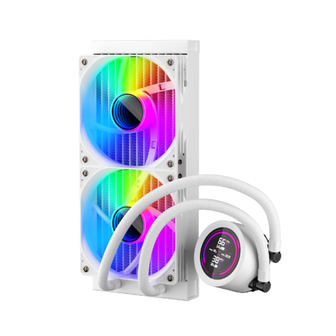 Cooler Procesor 1stPlayer Thunderstorm TS4 240-wh, display IPS, ARGB