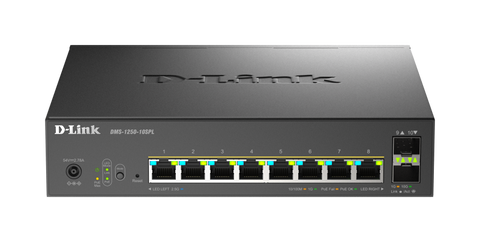 Switch D-Link DMS-1250-10SPL, 8 porturi Gigabit, 2 porturi SFP+