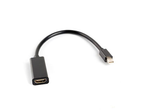 Cablu adaptor Mini DisplayPort(M) 1.2 -> HDMI(F) 20 cm negru LANBERG
