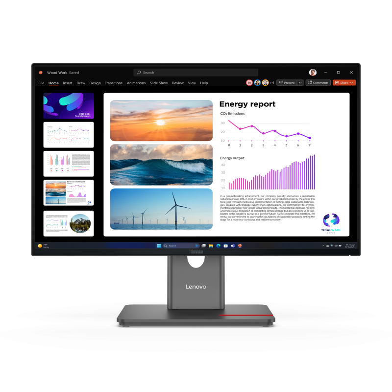 Monitor Lenovo 23.8" ThinkVision P24Q-40 Monitor, LED, In-Plane Switching