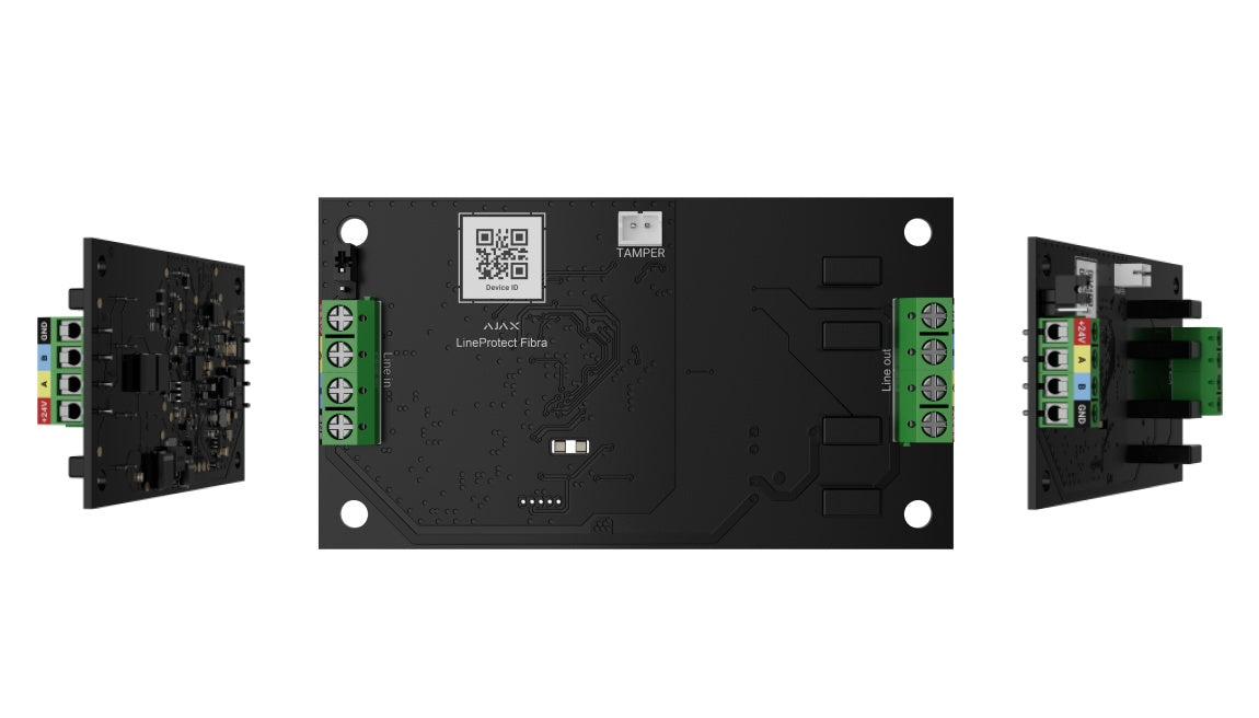 Modul de protecție a liniei Fibra la scurtcircuit și sabotaj, Ajax Superior LineProtect Fibra
