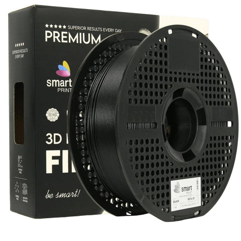 SMART PRINT 3D FILAMENT 1KG PETG+CF BLACK, continut de fibra de carbon