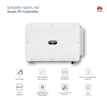 INVERTER HUAWEI SUN2000-100KTL-M2 W/DC