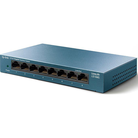 LiteWave 8-Port Gigabit Desktop Switch PORT: 8× Gigabit RJ45 Ports SPEC: Desktop Steel Case TP-Link