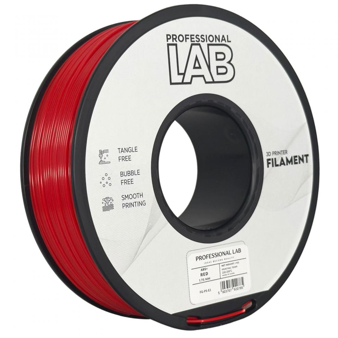 Filament 3D Proffesional Lab, Diamentru 1.75mm Professional lab (ABS+ RED | PROF. LAB)