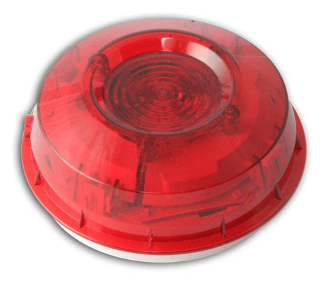 Honeywell Strobe inteligent montat pe perete cu lentila rosie si izolator incorporat Morley