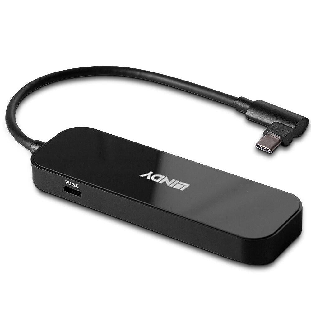 Hub Lindy 4 porturi, interfata USB 3.2 Gen2