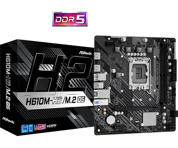 Placă de baza ASROCK H610M-H2/M.2 D5 LGA1700 2x DDR5