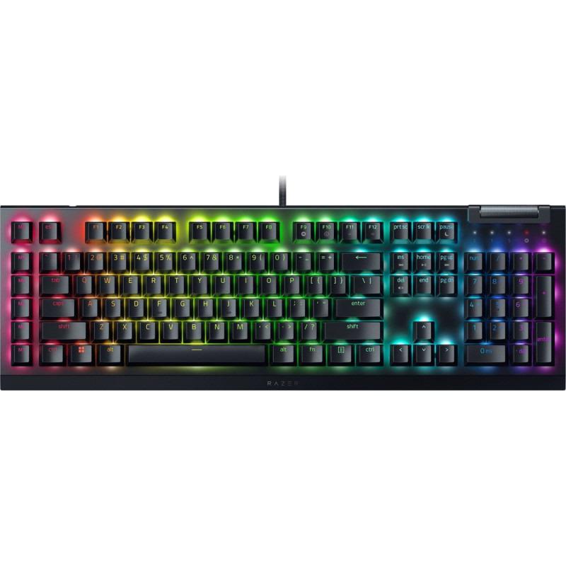 Tastatură Razer mecanica gaming BlackWidow V4 X (Yellow Switch), layout US