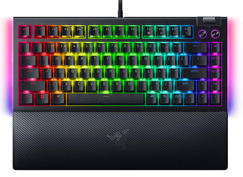 Tastatură Razer mecanica gaming BlackWidow V4 75%, taste ABS, layout US (RZ03-05000100-R3M1)