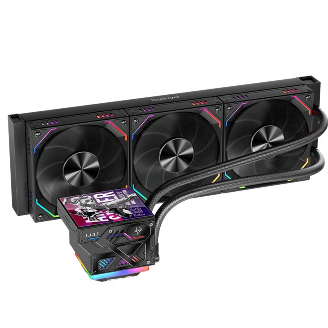Cooler 1STPLAYER FT 360-bk FAST aRGB, display personalizabil
