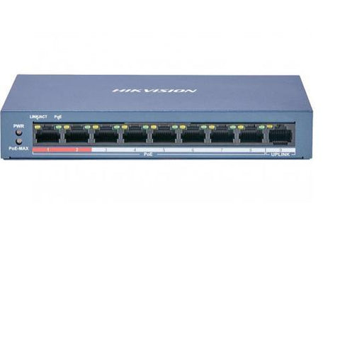 Switch POE 8 porturi Hikvision, DS-3E0109P-E/M(B)