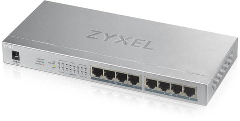 Zyxel GS1008-HP, 8 Port Gigabit PoE+ unmanaged desktop Switch, 8 x PoE
