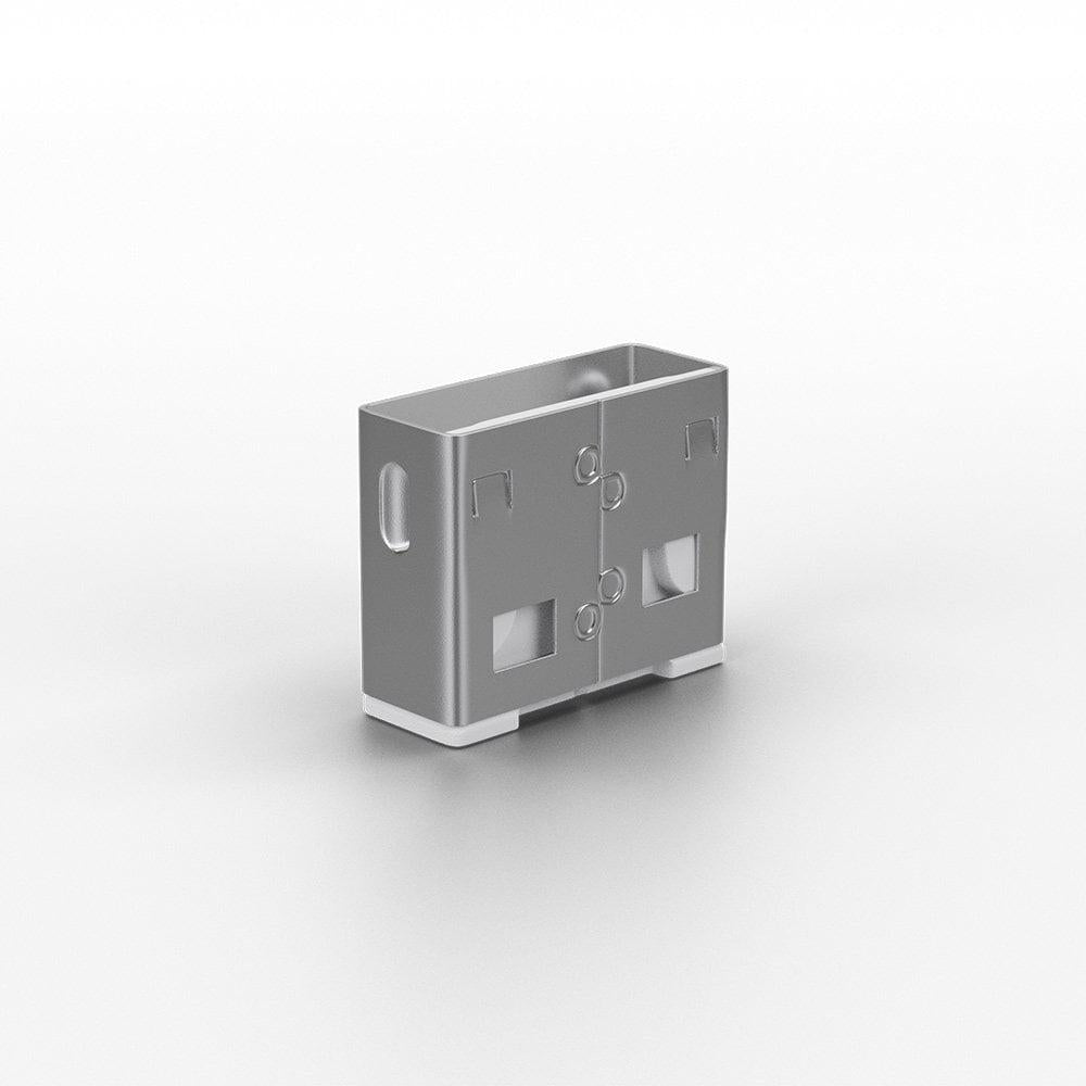 Lindy 10 USB Port Locks WHITE no Key, blocator porturi USB (capace)