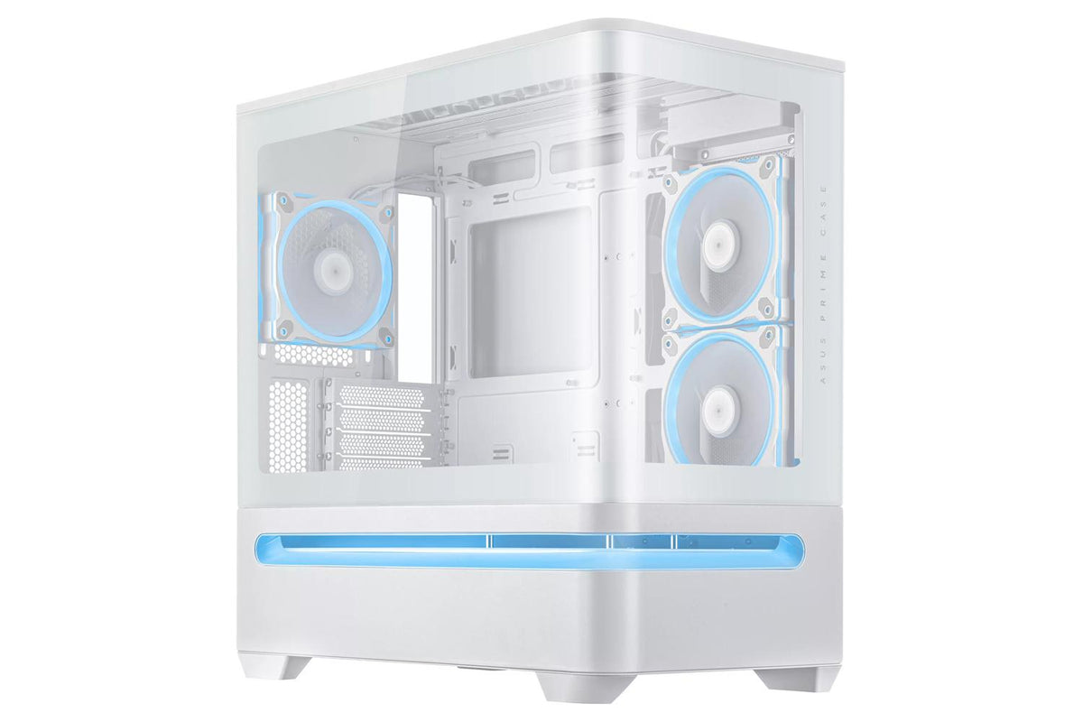 Carcasă ASUS AP202 Small Tower ARGB ALB, Tempered Glass