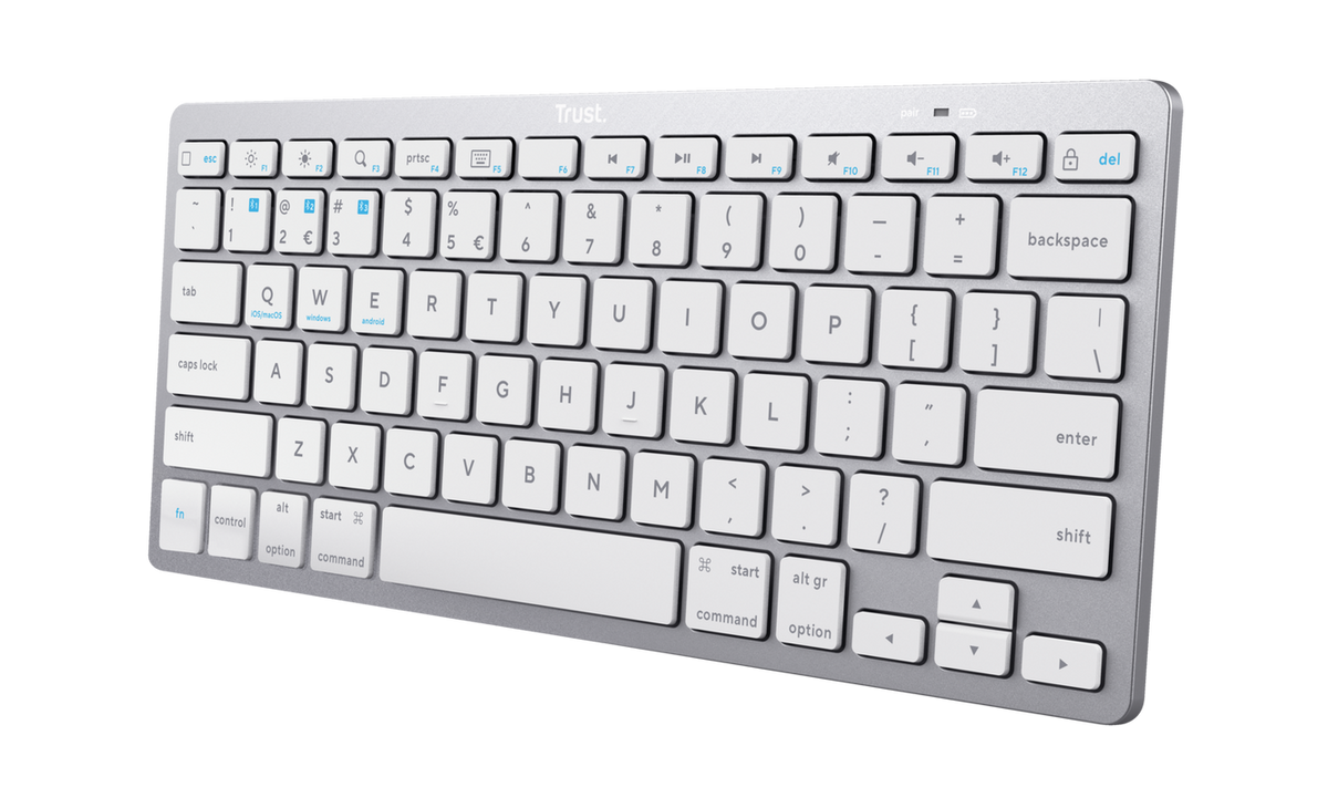 Tastatură Trust Wireless, numar taste 85, alb