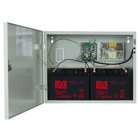 Sursă de alimentare pentru sisteme de detectie incendiu 24V/5.5A in cutie metalica Merawex (ZSP100-5.5A-40)
