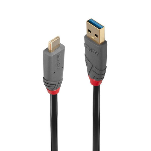 Cablu Lindy 1.5m USB 3.2 Type A to C Cable, 10Gbps, 5A, PD