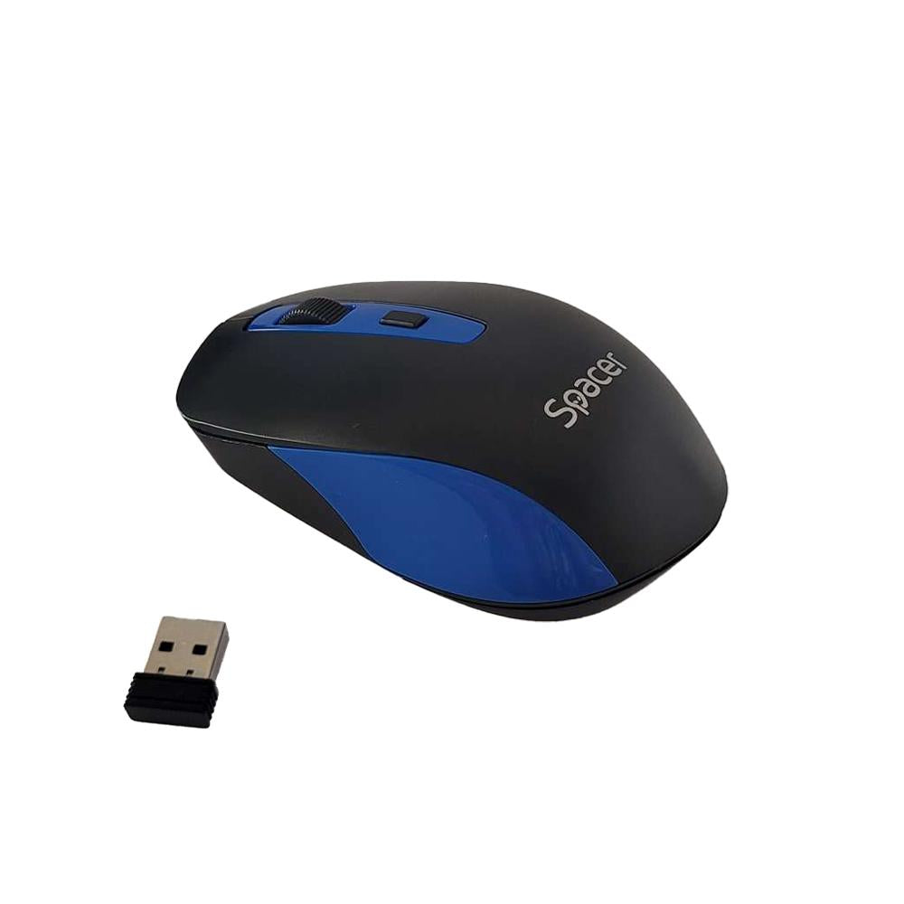 MOUSE Spacer, PC sau NB, wireless, 2.4GHz, optic, 1600 dpi (SPMO-WS01-BKBL)