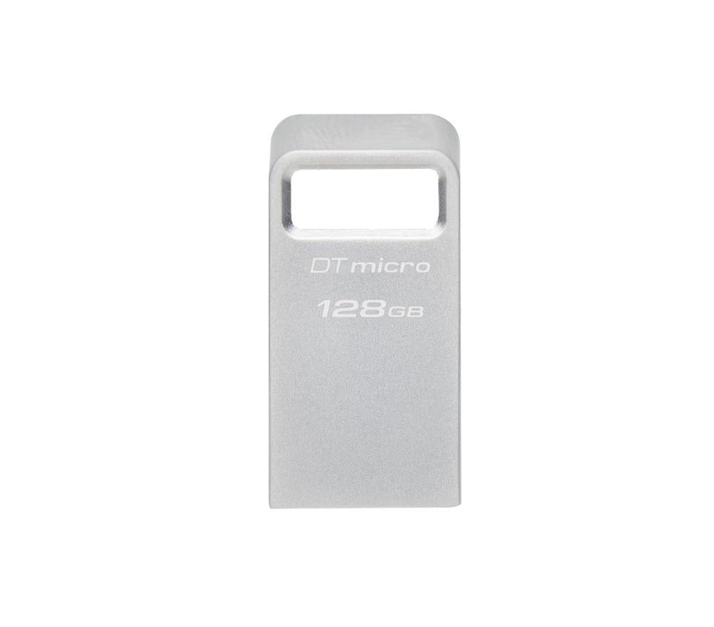 Memorie USB Flash Drive Kingston 128GB Data Traveler Micro USB 3.2Gen1 Metalic
