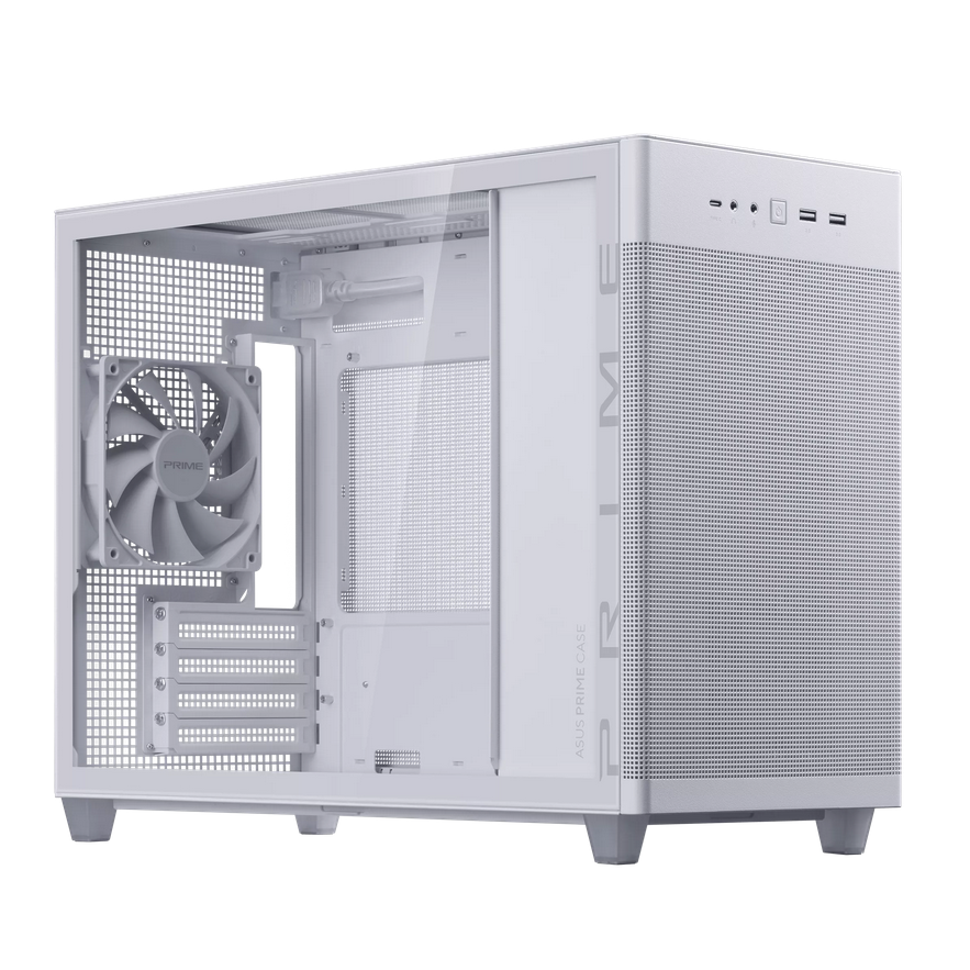 Carcasă ASUS AP201 Small Tower ALB, Tempered Glass