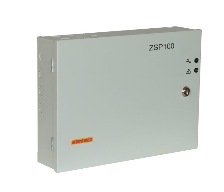 Sursă de alimentare pentru sisteme de detectie incendiu 24V/4A in cutie metalica Merawex (ZSP100-4.0A-07)