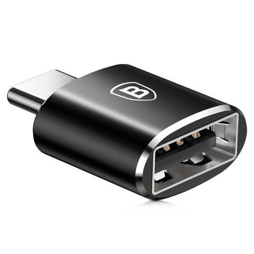 ADAPTOR Baseus Mini OTG, USB Type-C(T) to USB 2.0(M), corp metalic