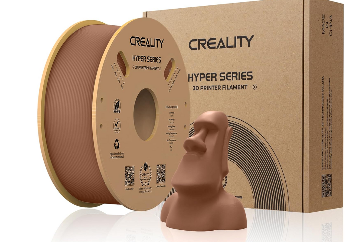 CREALITY HYPER PLA 3D Printer Filament, Brown