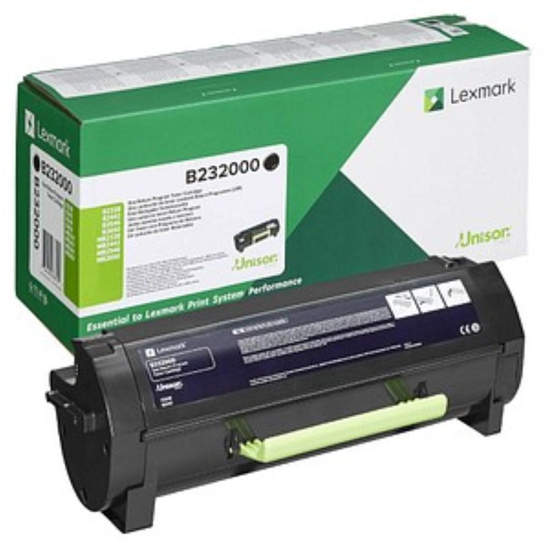 Toner Lexmark B232000, black, 3k
