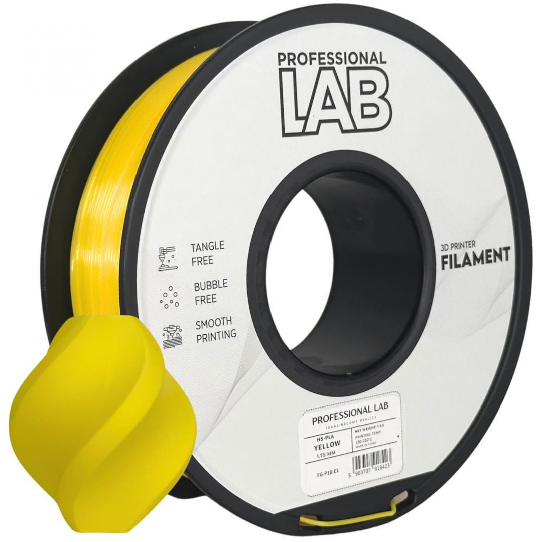 Filament 3D Proffesional Lab, Diamentru 1.75mm Professional lab (HS-PLA YELLOW | PROF. LAB)
