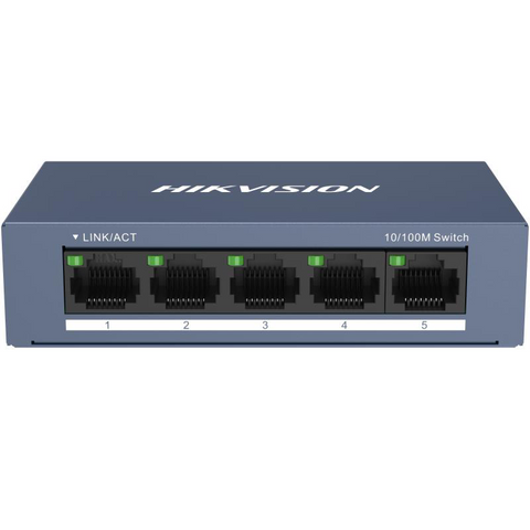 Switch Hikvision DS-3E0105-O: 5 × 10/100 Mbps RJ45 Port