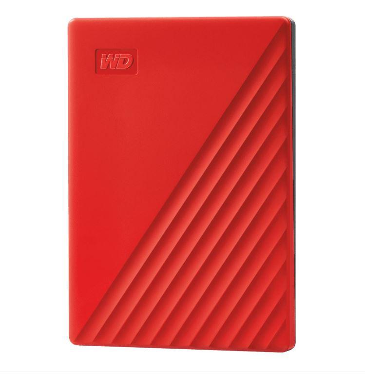 HDD extern WD, My Passport, 2TB, 2.5", USB 3.2, Rosu