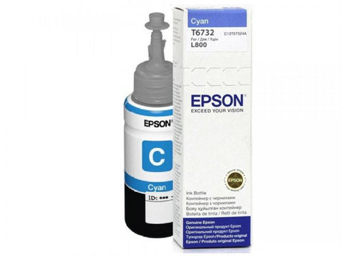 Cartuș cerneala Epson T6732, cyan, capacitate 70ml, pentru Epson L800