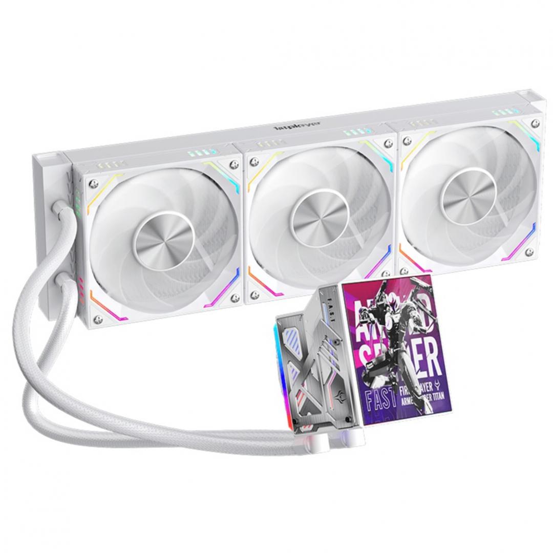 Cooler Procesor 1stPLAYER FT 360-wh FAST aRGB, display personalizabil