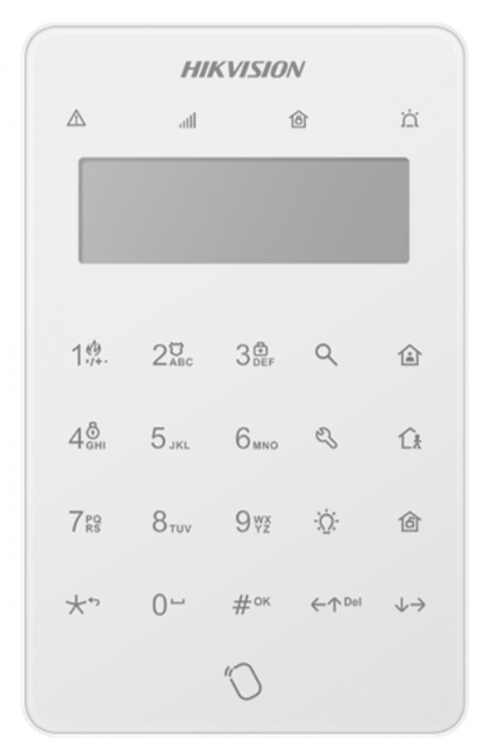 Tastatură Hikvision LCD pentru AX PRO DS-PK501LTM-HWE