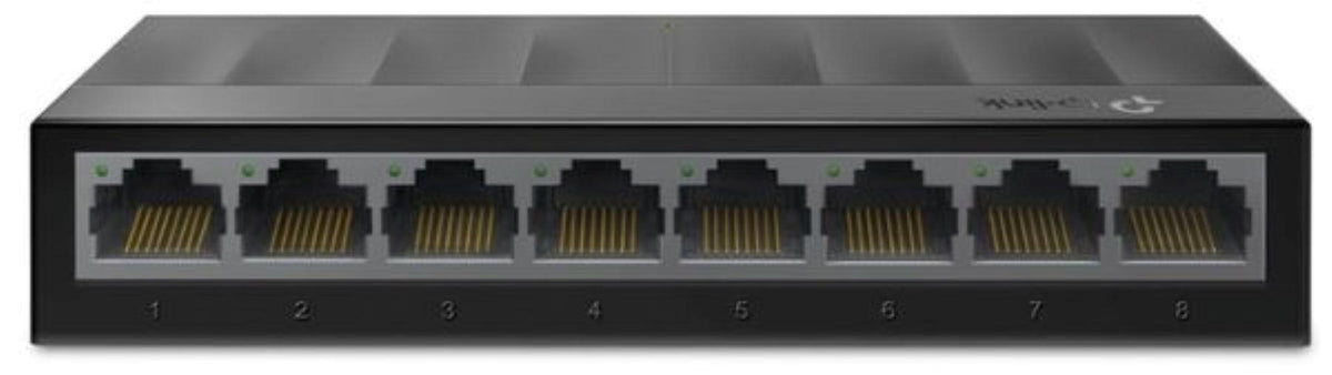LiteWave 8-Port Gigabit Desktop Switch PORT: 8× Gigabit RJ45 Ports SPEC: Desktop Plastic Case TP-Link