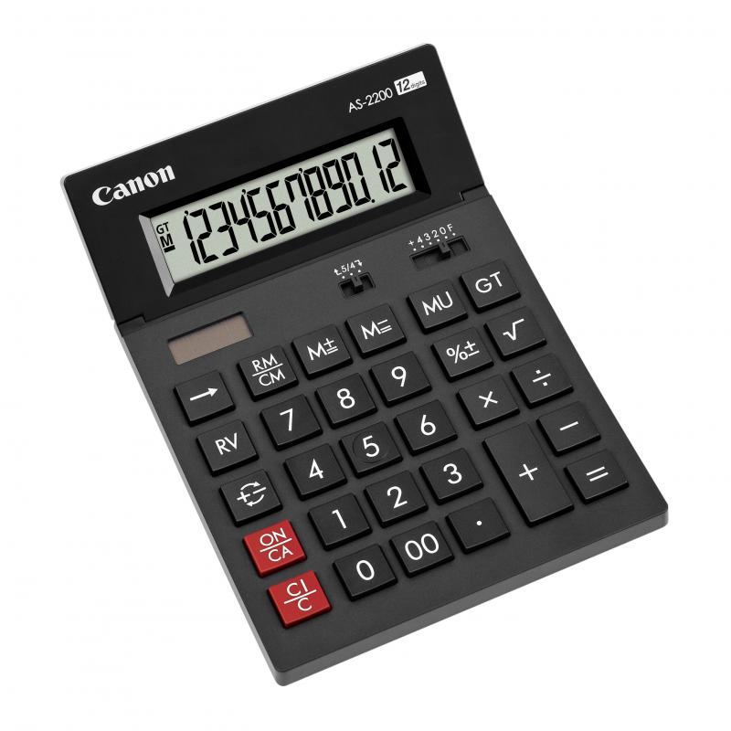 Calculator birou Canon AS2200, 12 digiti, display LCD